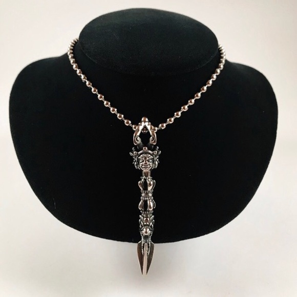 Stainless steel erawan luck / rocker men necklace - Picture 3 of 8